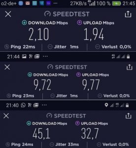 o2 Free Unlimited Speedtest